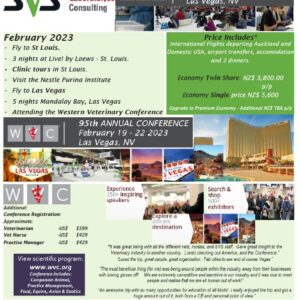 USA Trip incorporating the Western Vet Conference